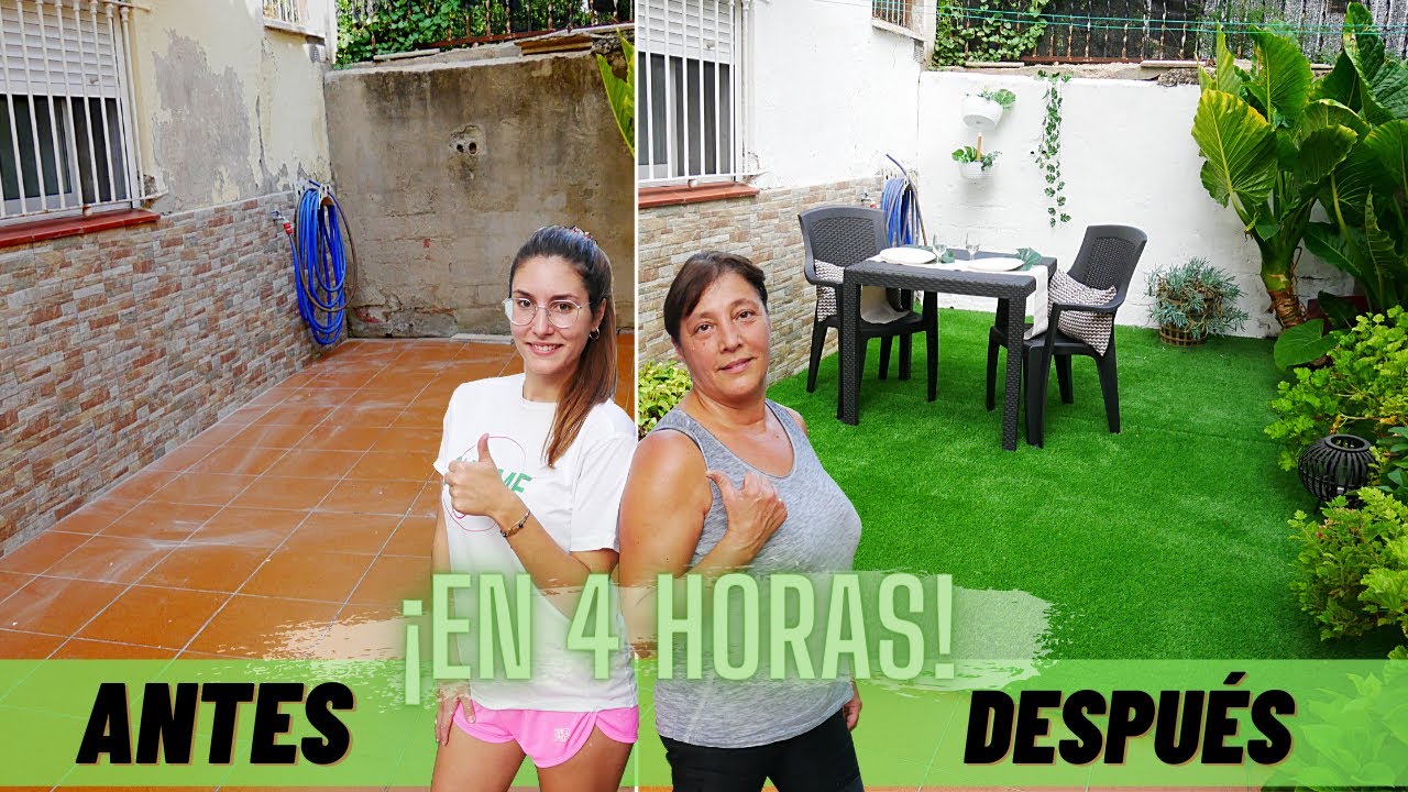 Transformación Terraza ¡¡EN 4 HORAS!!😱 (Reformas Express💪)  (+SORTEO) - Nueva Serie -