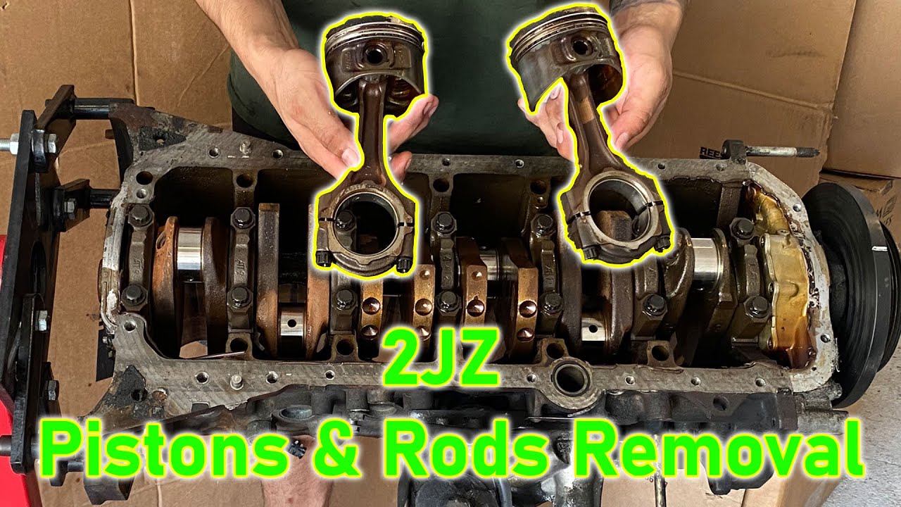 2JZ - Pistons & Rods Removal