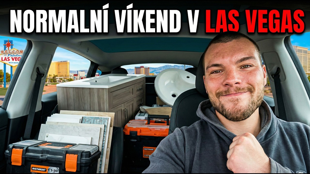Normální víkend v Las Vegas? 😅 (Stavím koupelnu, Tesla a Dřina)
