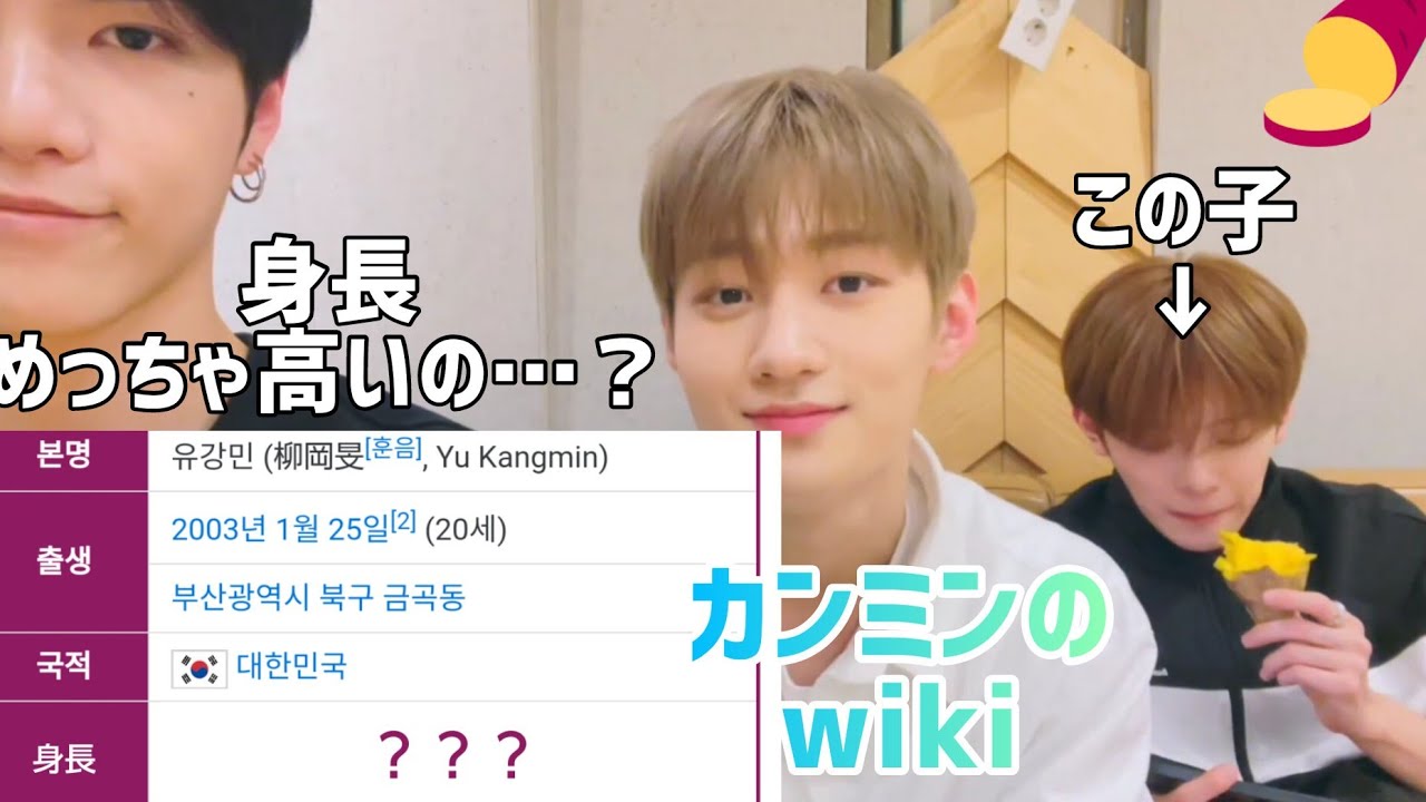 wikiに載ってるカンミンの身長【VERIVERY ケヒョン ヨンスン 日本語字幕】