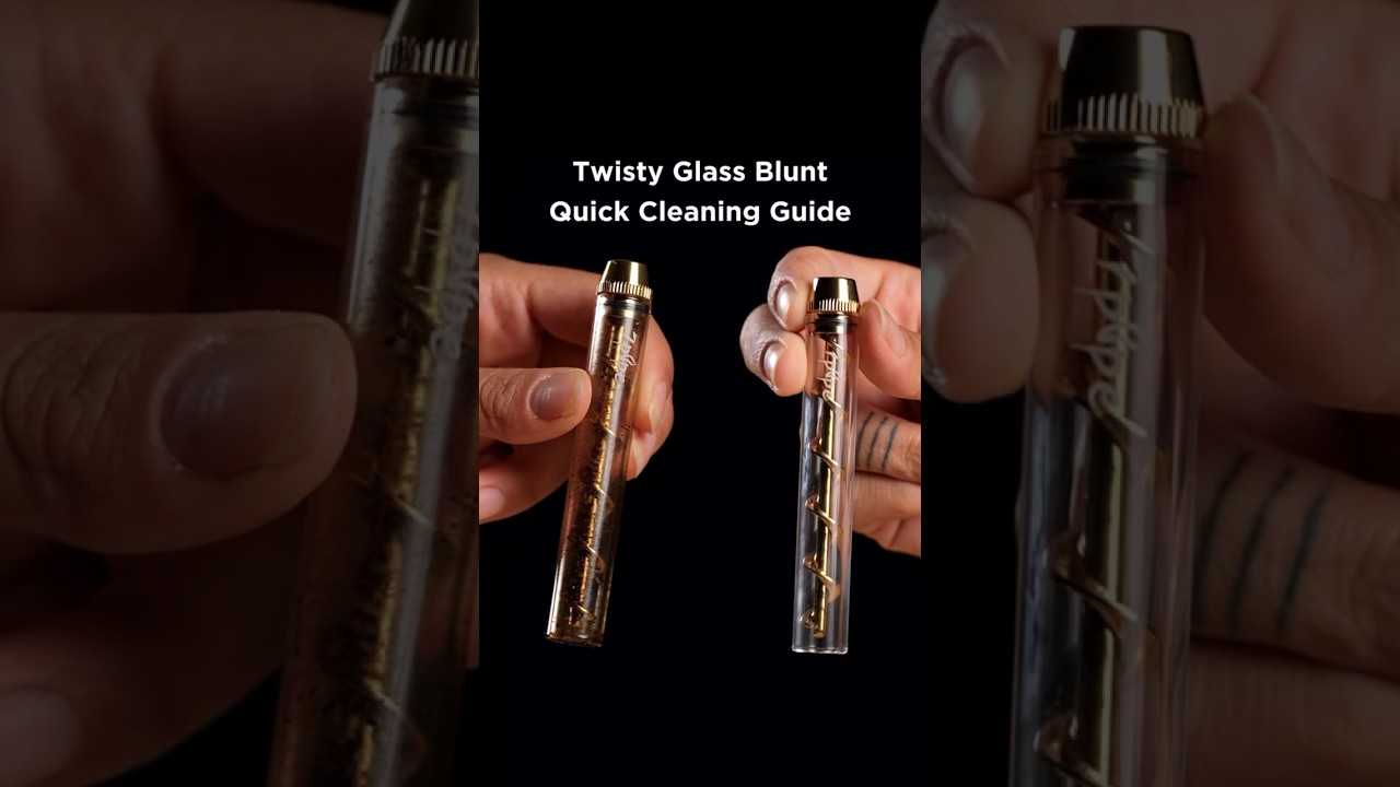 Twisty Glass Blunt Quick Cleaning Guide