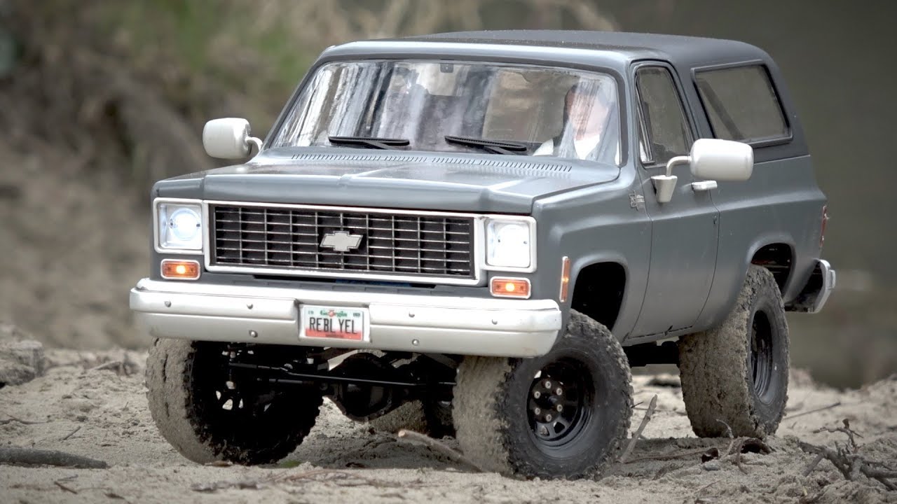 1:10 Scale RC Chevrolet K5 Blazer on a cool gray Winter Day