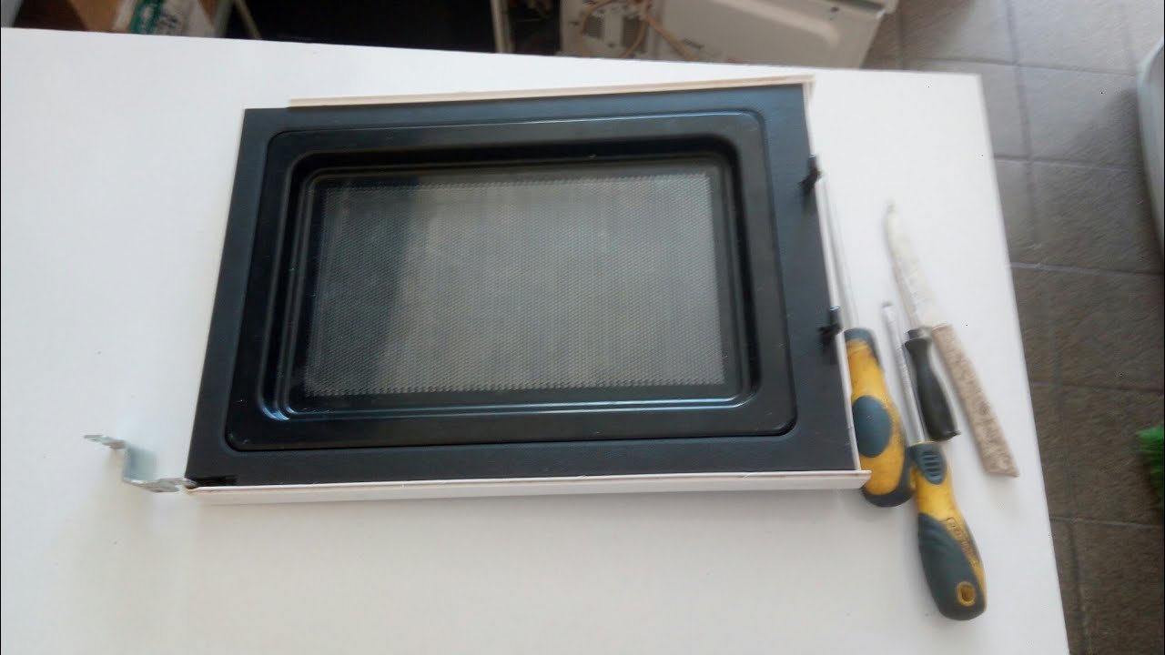 DESMONTANDO PORTA DO MICROONDAS