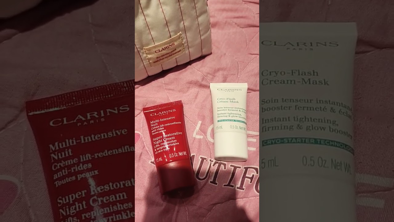 I tested Clarins Cryo-Flash Cream-Mask. To be honest, It feels like I put toothpaste on my face🤣🤣🤣
