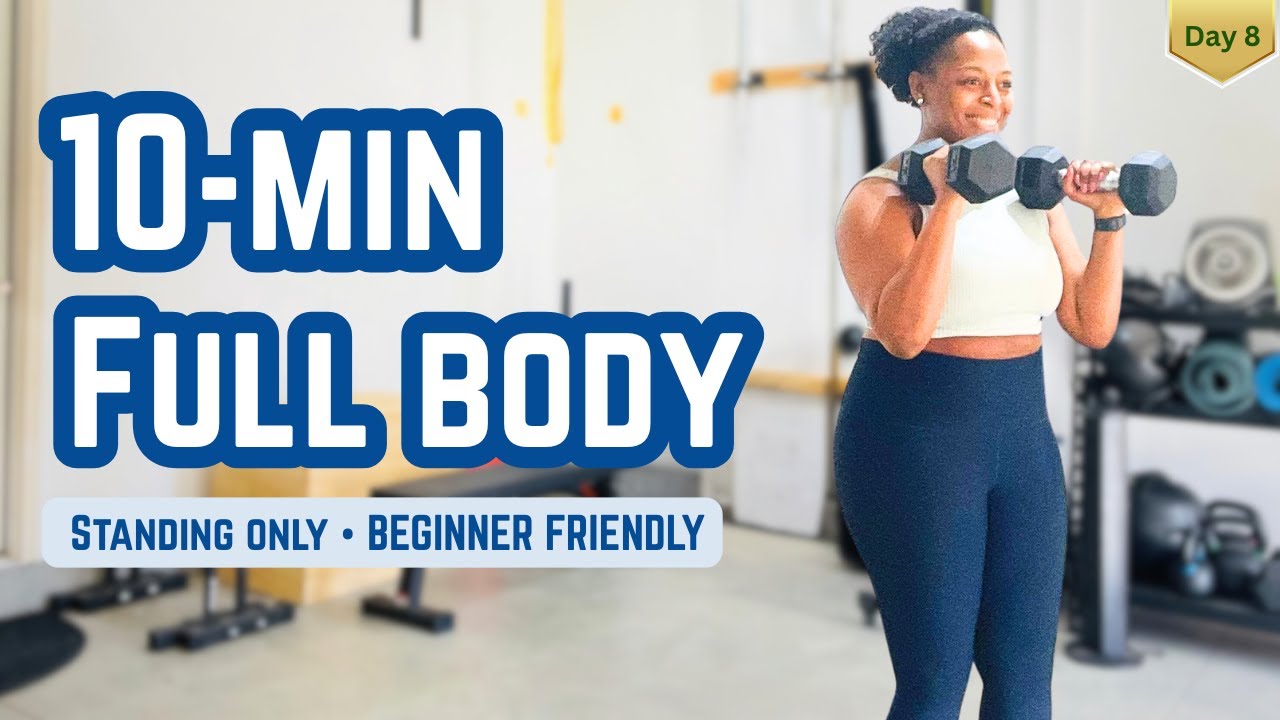 Day 8 | 10-Min Full Body Strength | Standing Postpartum Workout (Beginner Friendly)