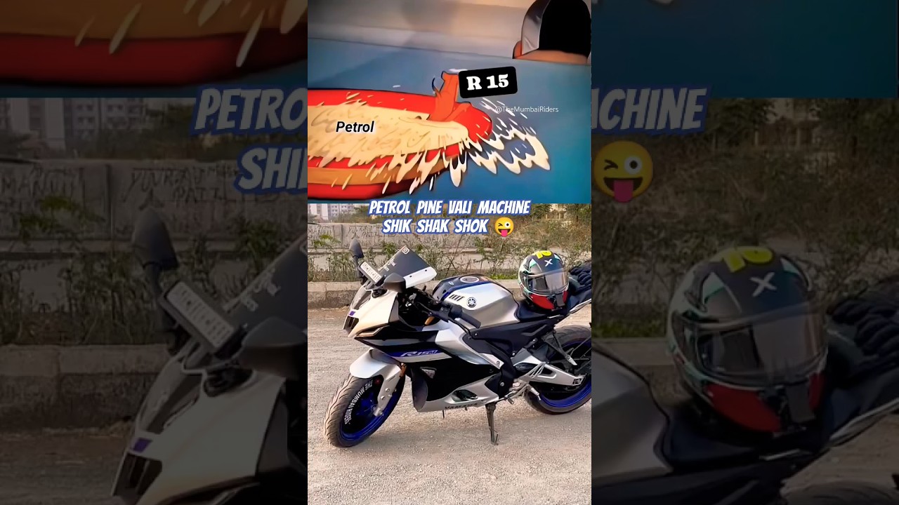 Petrol pine vali machine R15 v4 m 😜 | #trending #viral #r15 #yamaha #bike #shorts