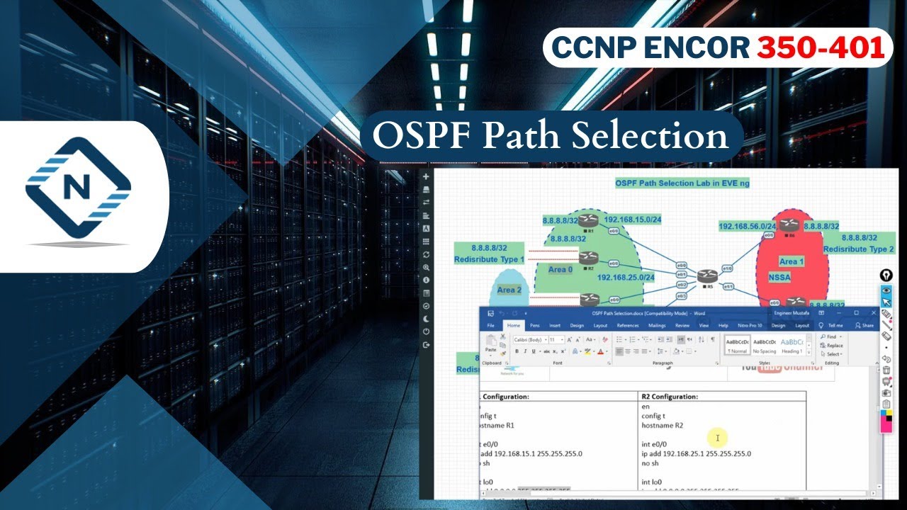 Free CCNP ENCOR 350-401 | OSPF Path Selection | Video 46
