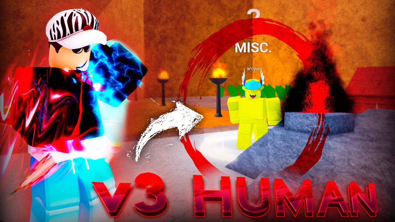 &iexcl;DESBLOQUEO LA V3 DE MI RAZA HUMANA EN BLOX FRUITS! #8 👿 | Roblox