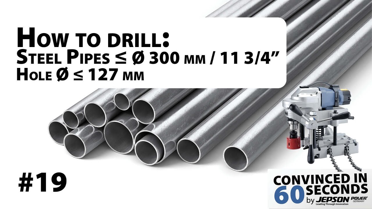 How to drill up to &Oslash; 127 mm / 5