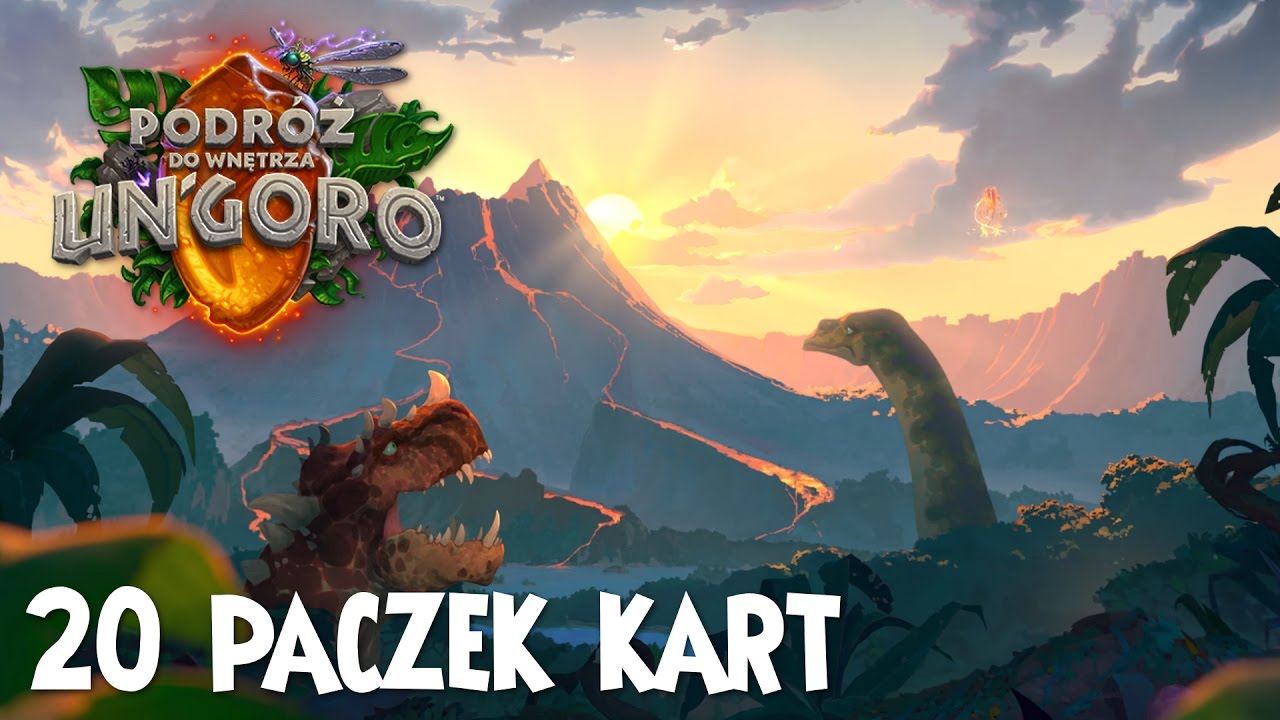 20 paczek kart! Podróż do wnętrza Un'goro - Hearthstone