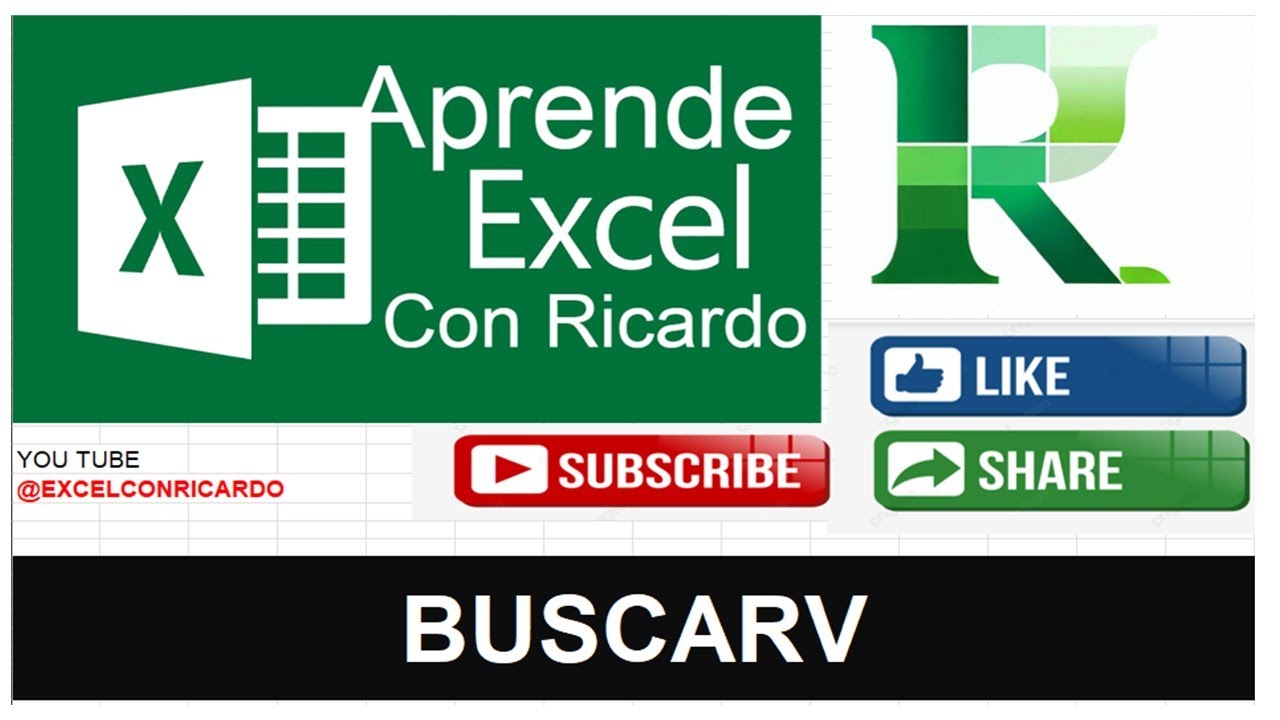 FUNCION BUSCARV | EXCEL PARA SOLDADOS | Excel 2019 | EXCELCONRICARDO