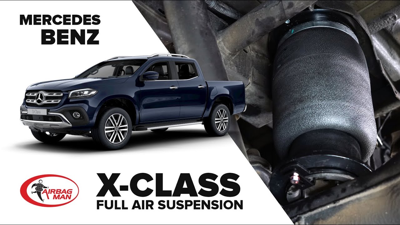 In Action: Mercedes Benz X-Class Full Air Suspension - Airbag Man Kit OA6040