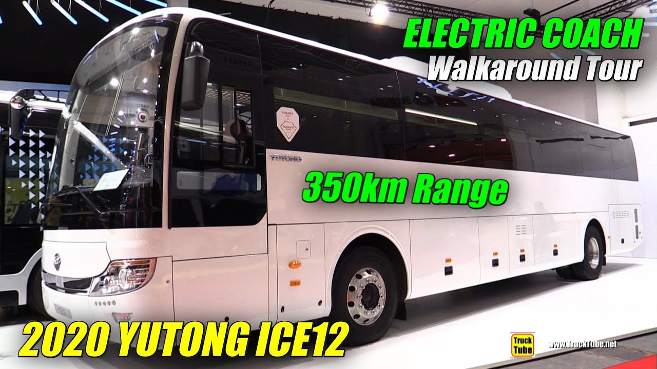 2020 Yutong ICE12 Electric Coach 350km Range - Exterior Interior Walkaround