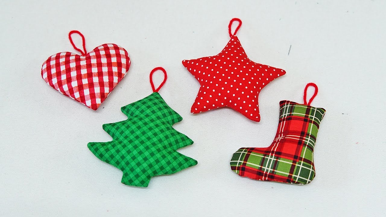DIY Sewing Christmas Tree Decorations 💟 Easy Sewing Project