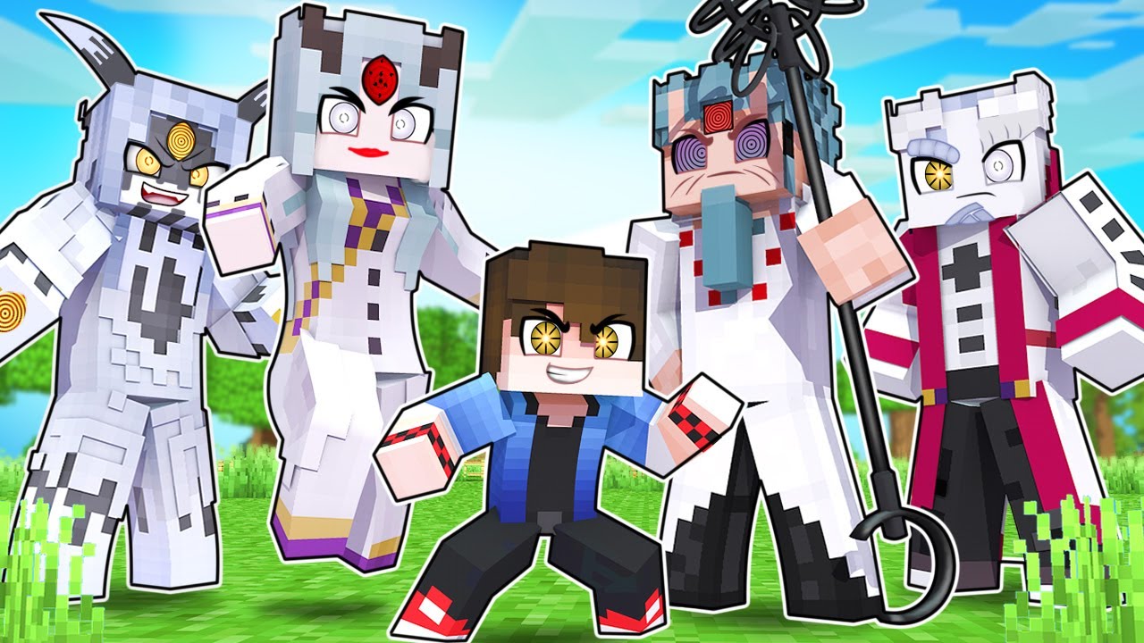 A FAMÍLIA de OTSUTSUKI no NARUTO MINECRAFT