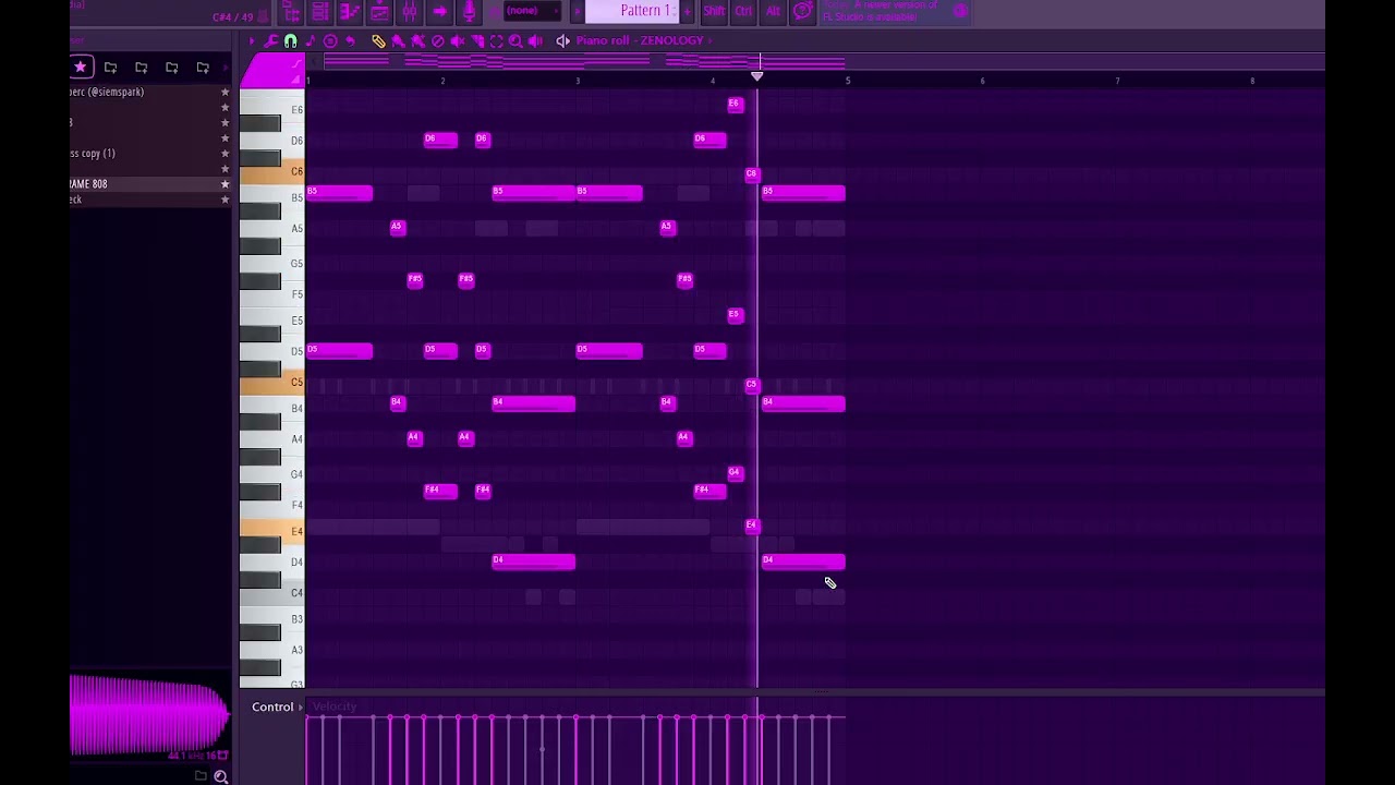 sample melody