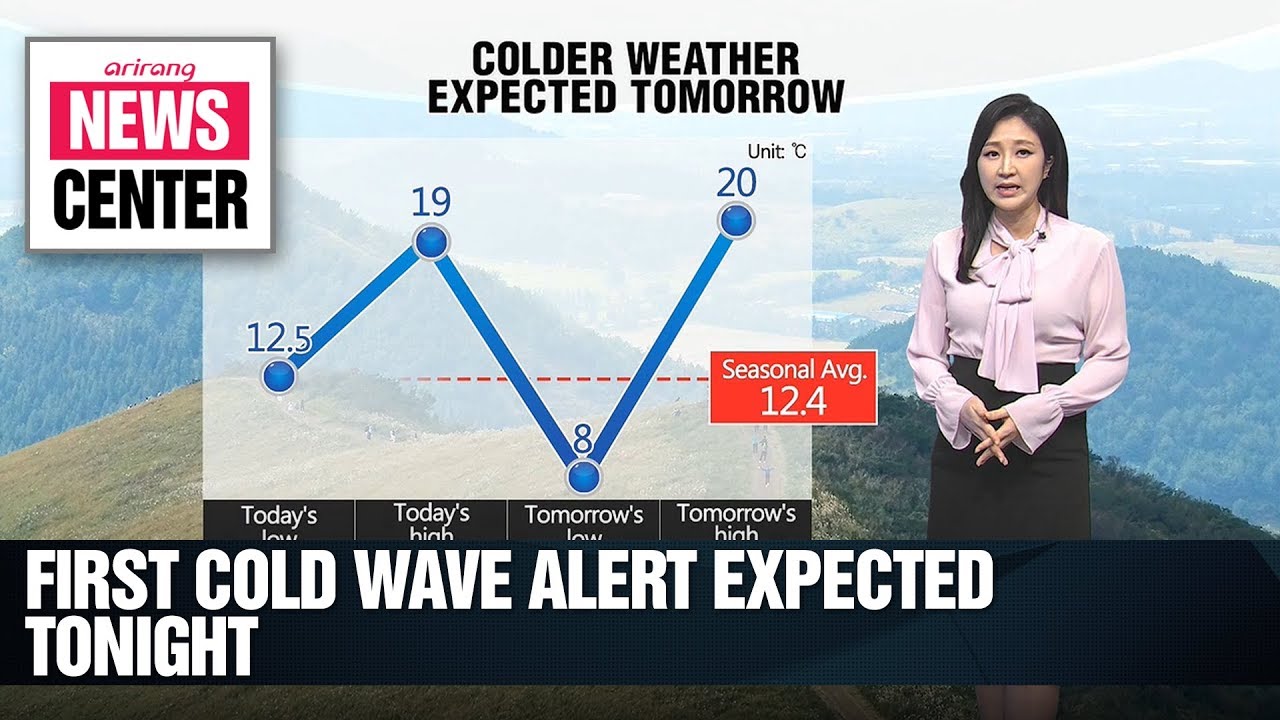 First cold wave alert expected tonight