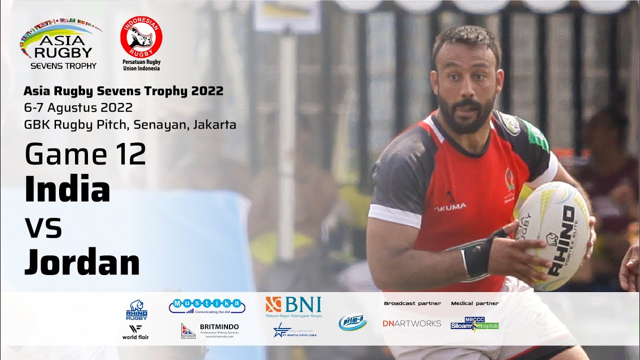 Game 12 Group D Men - India vs Jordan (Asia Rugby Sevens Trophy 2022)