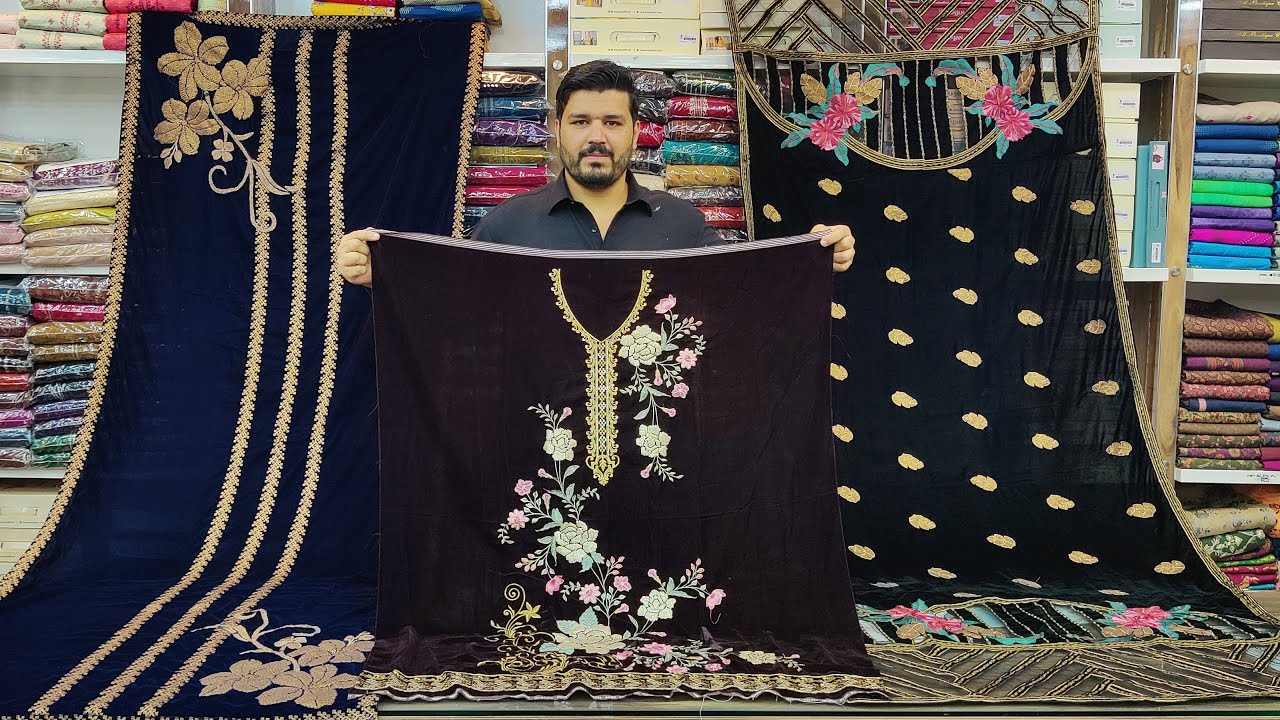 Micro Velvet 9000 Suits★ \ Bareeze Velvet★ \ Embroidered Velvet★ \ Velvet Shawl★ \ Unstitched Suits