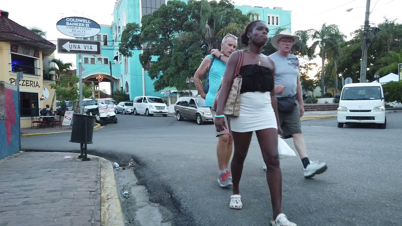 SOSUA STREET & BEACH VIEW ON WEDNESDAY!! DOMINICAN REPUBLIC.