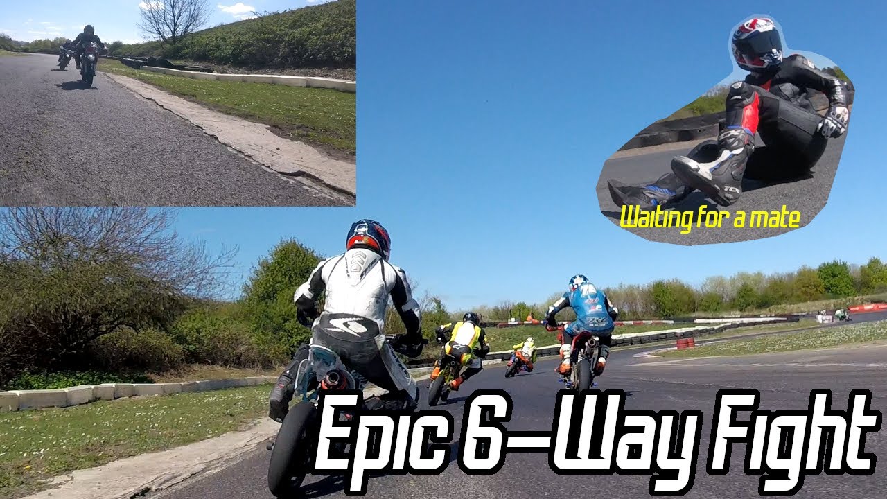 OMG British Minibike Championship | 140 Round 2 Race 1 | Teesside Autodrome | Ends in Disaster