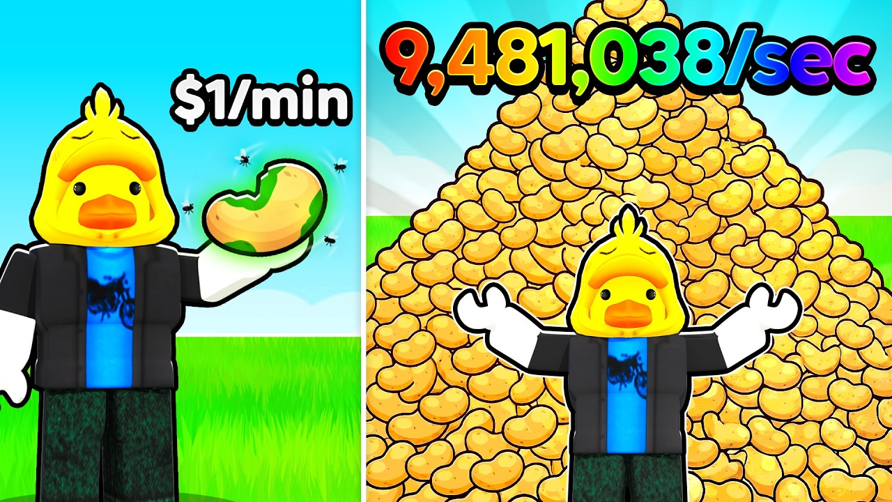 I Harvested 9,481,038 Potatoes to Become RICH in Roblox!