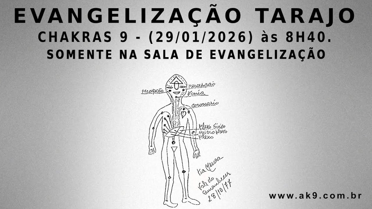 29/01/2026 - EVANGELIZAÇÃO - CHAKRAS 9