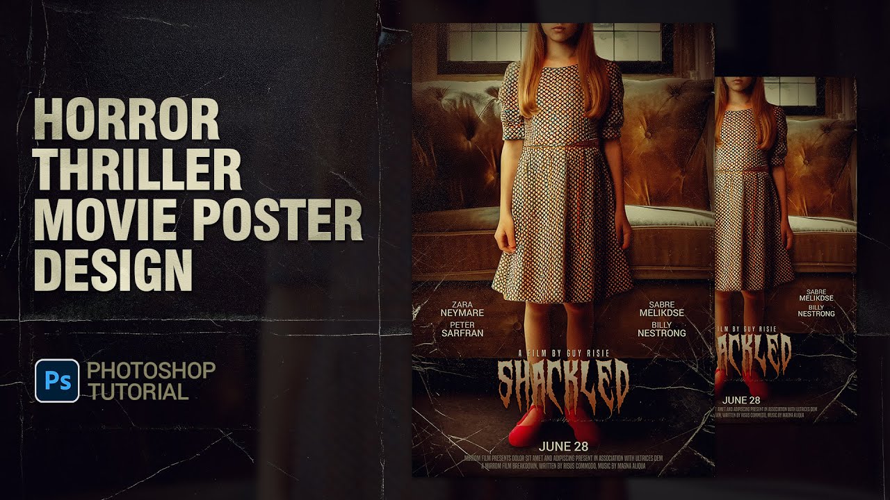 Horror Thriller Movie Poster Design In Photoshop