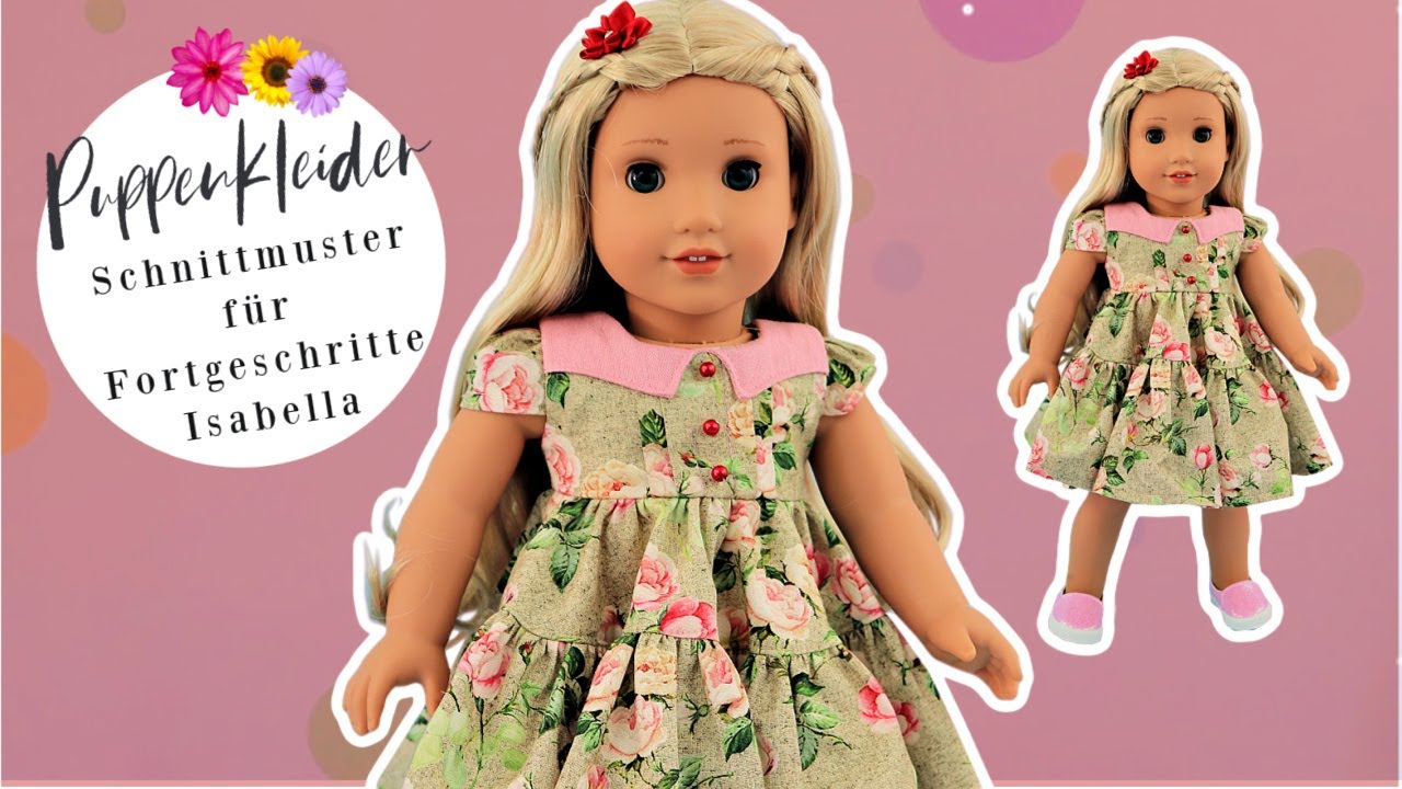 Puppenkleider selber nähen | Isabella Kleid | Frocks & Frolics | Puppenkleidschnittmuster | nähen