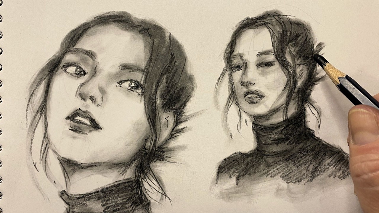 Graphite Portrait Sketch | Powder Shading Study