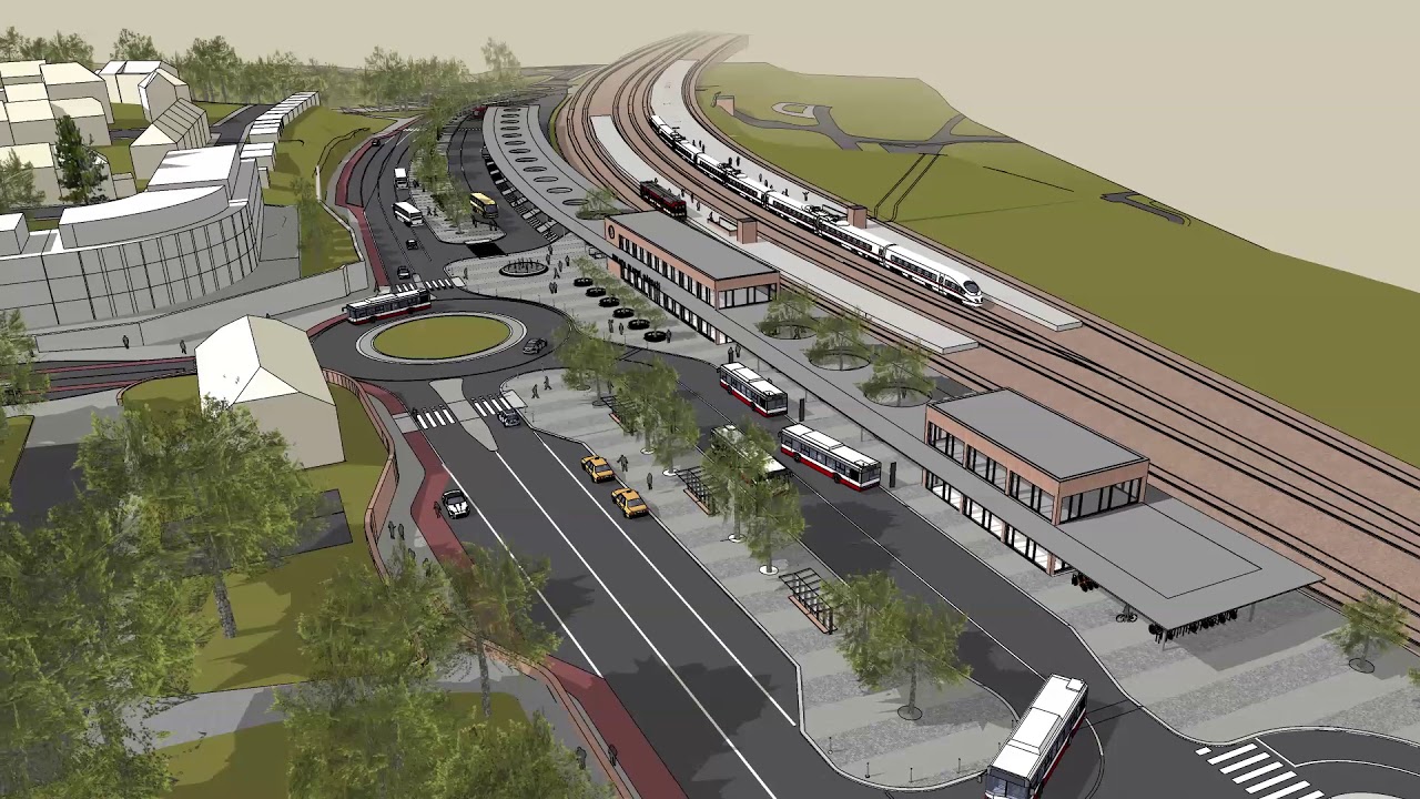 Centrální dopravní terminál Jihlava - vizualizace