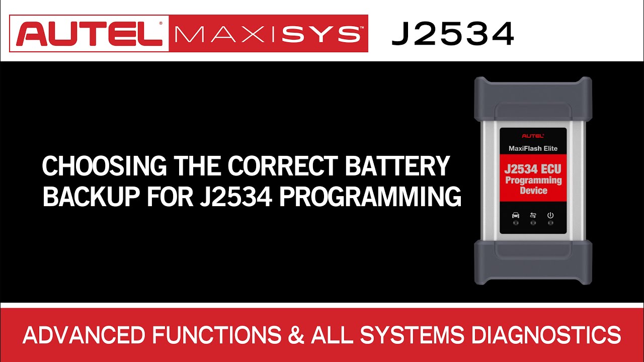 Choosing The Correct Battery Backup For J2534 Programming