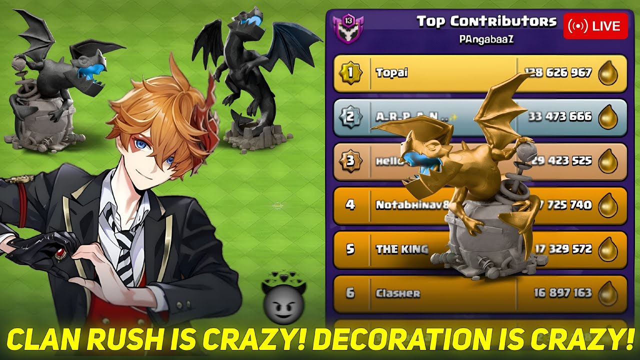 Let's Complete Clan Rush Event | Base Visit , Raid Attacks And Clan Rush Today 😁