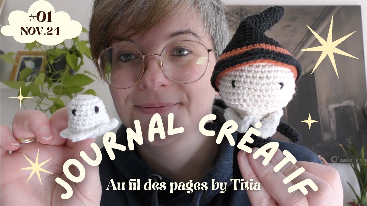Journal créatif - Citrouille, petit sorcier et Kodama