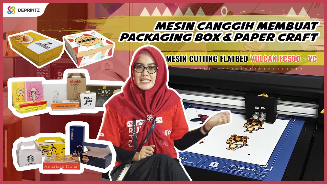Cara Membuat Packaging Box Dengan Mesin Canggih - Review Mesin Cutting Flatbed Vulcan FC - 500 VC