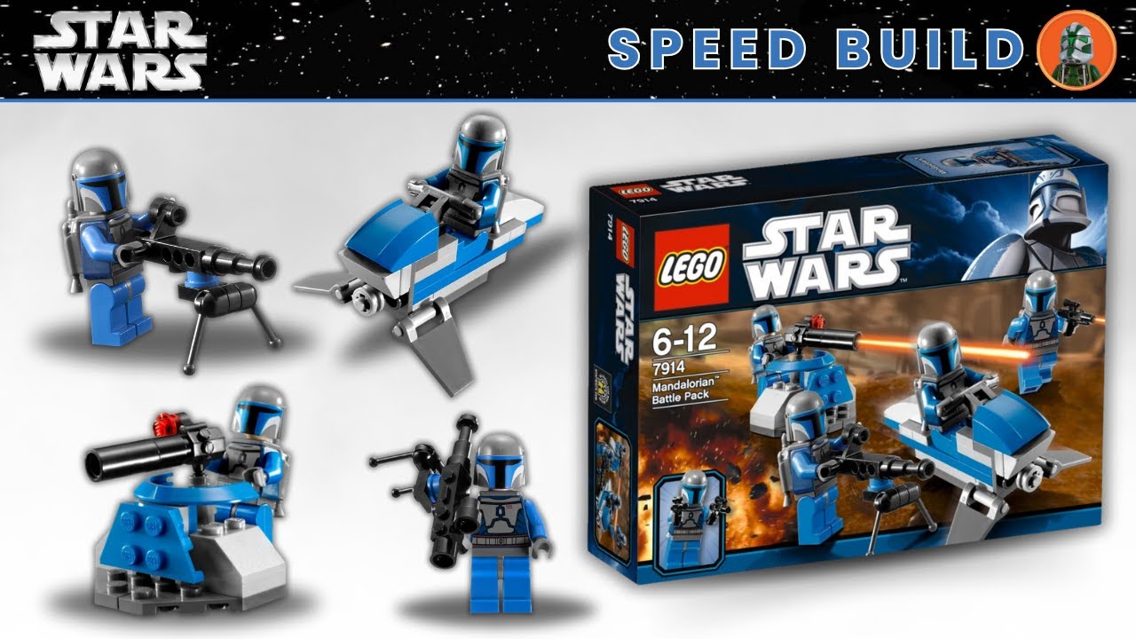 ⚡️ Full Speed Build｜LEGO Star Wars 7914 Mandalorian Battle Pack