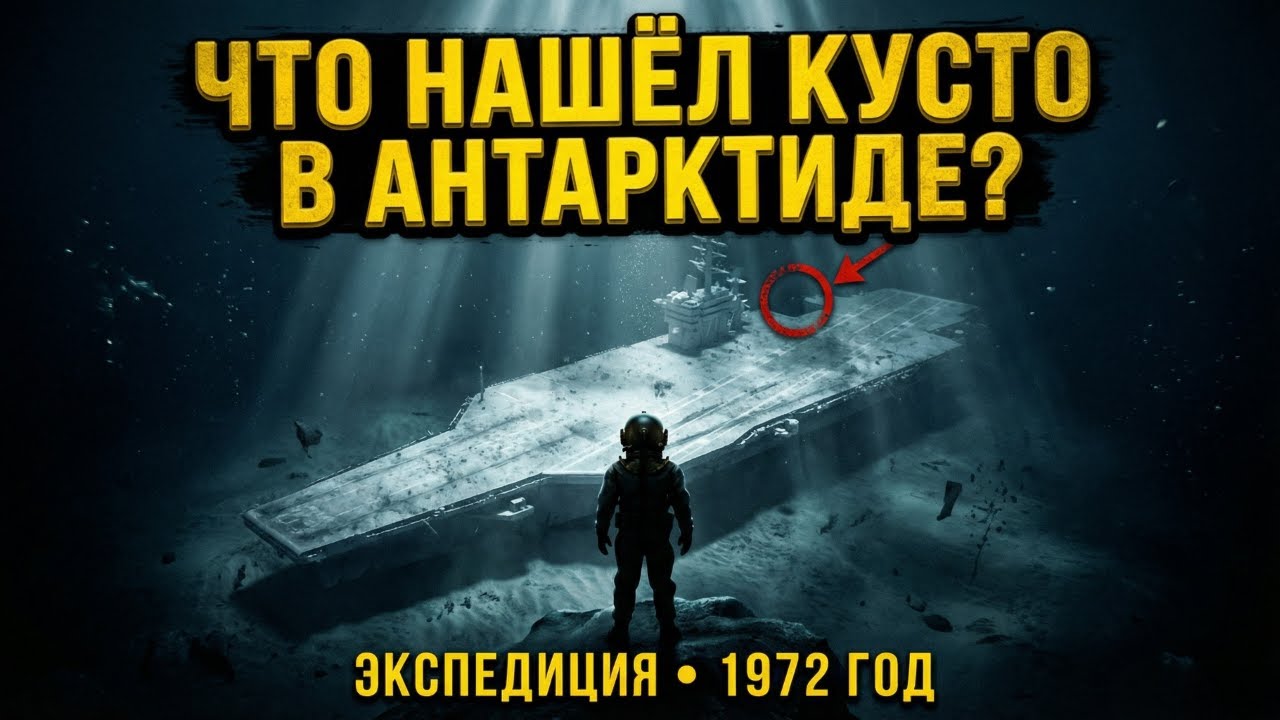 Что нашёл Кусто в Антарктиде? Тайна экспедиции 1972 года