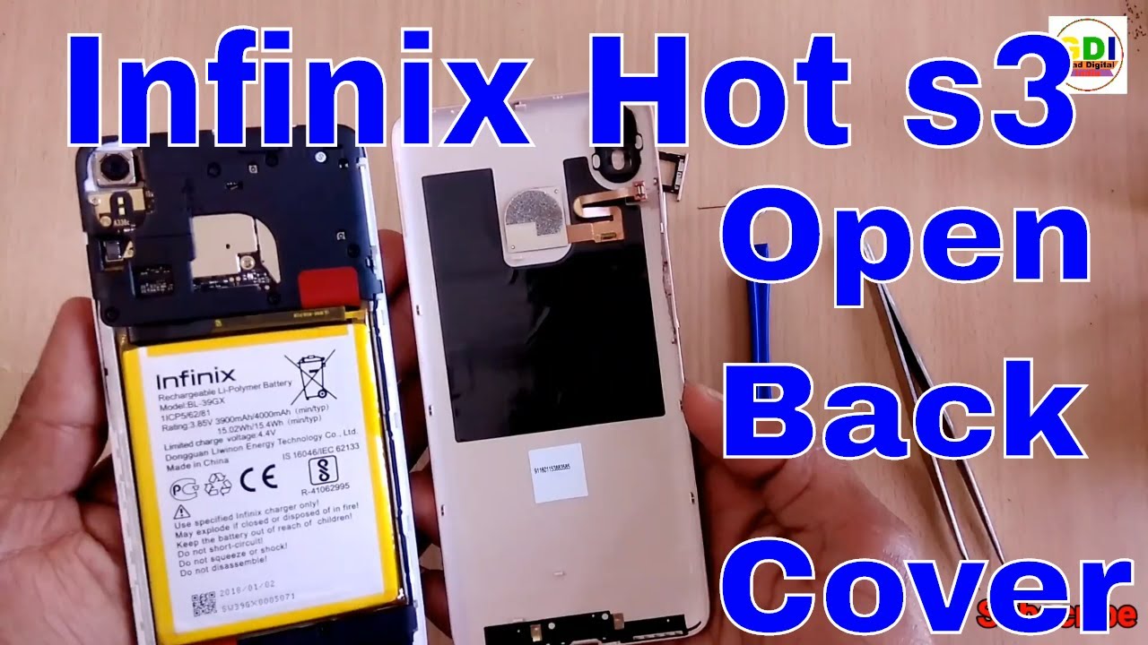 How to Open Back Cover Infinix Hot s3 | Remove Back cover Infinix Hot s3 | Disconnect Battery Hot s3