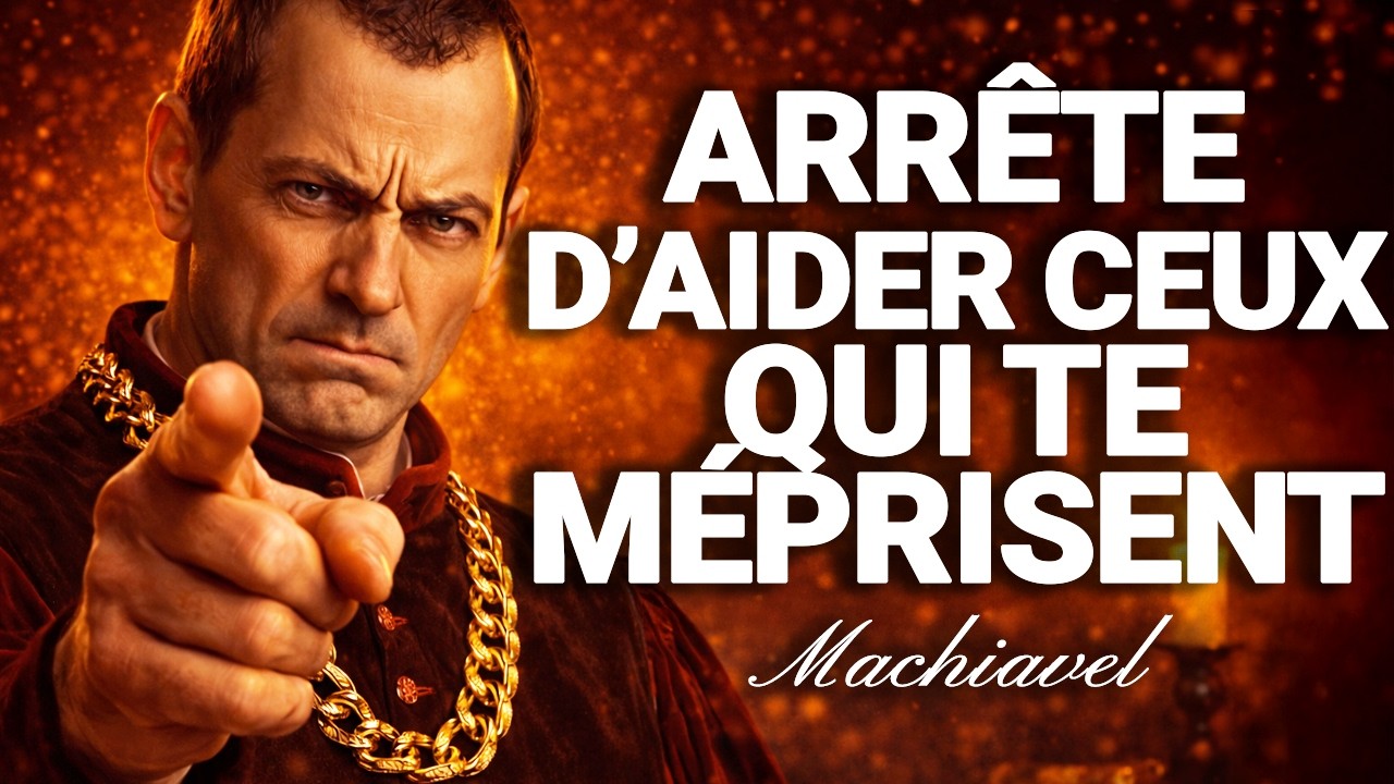 ARRÊTE D’AIDER CEUX QUI VOLENT TON ÉNERGIE – MACHIAVEL