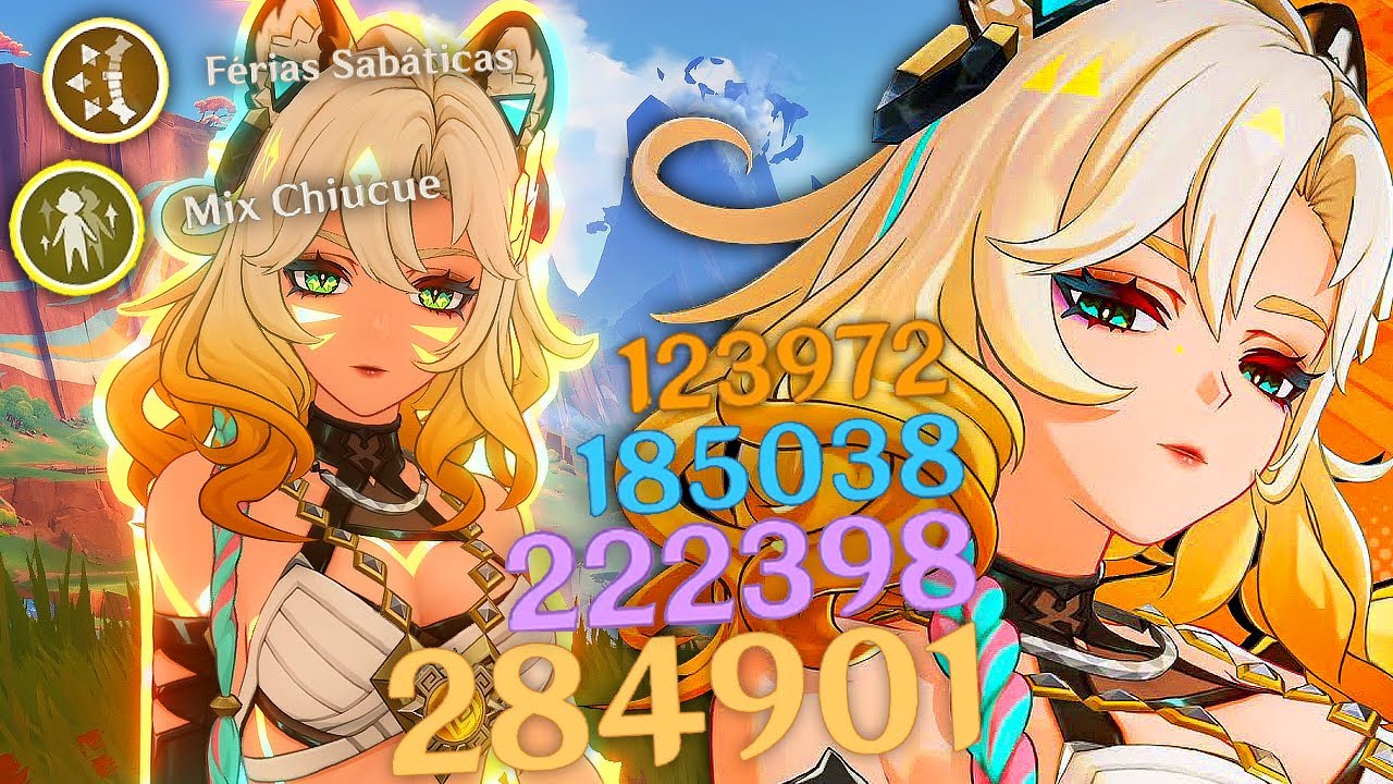 O Genshin me deu a Xilonen C2... ent&atilde;o buildei ela do 0 E QUEBREI O JOGOKKKKK 😵