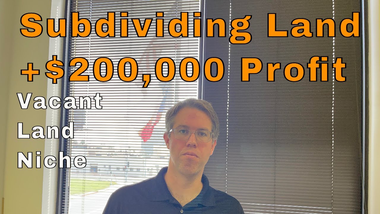 Subdividing land Using simple strategy to make HUGE Profits The hidden real estate investment niche