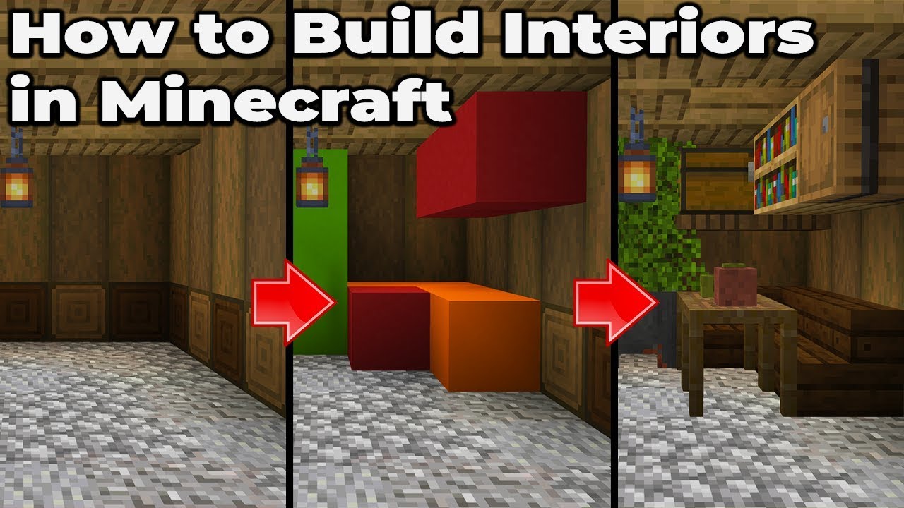 How to build an Awesome Interior in Minecraft 1.14 Survival