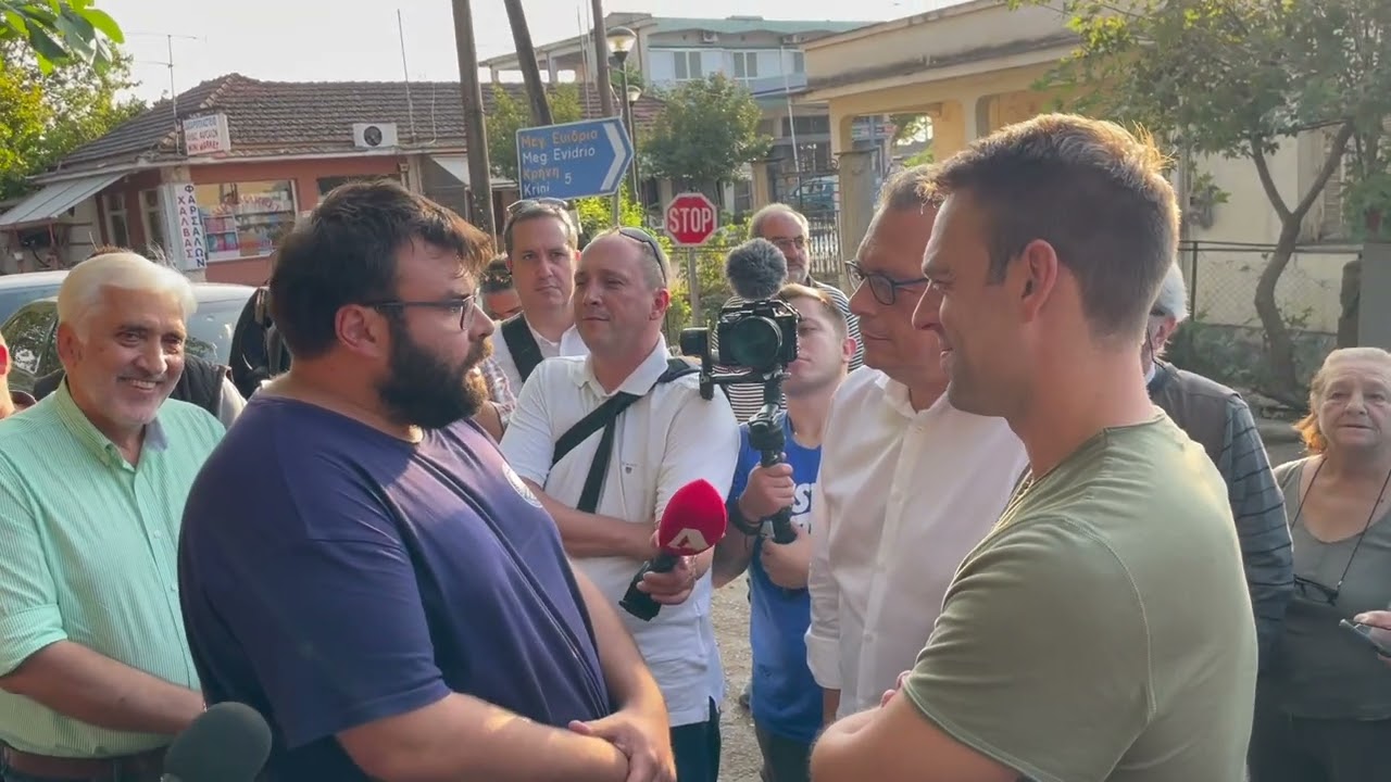 Ο Στέφανος Κασσελάκης στο Ευύδριο Φαρσάλων