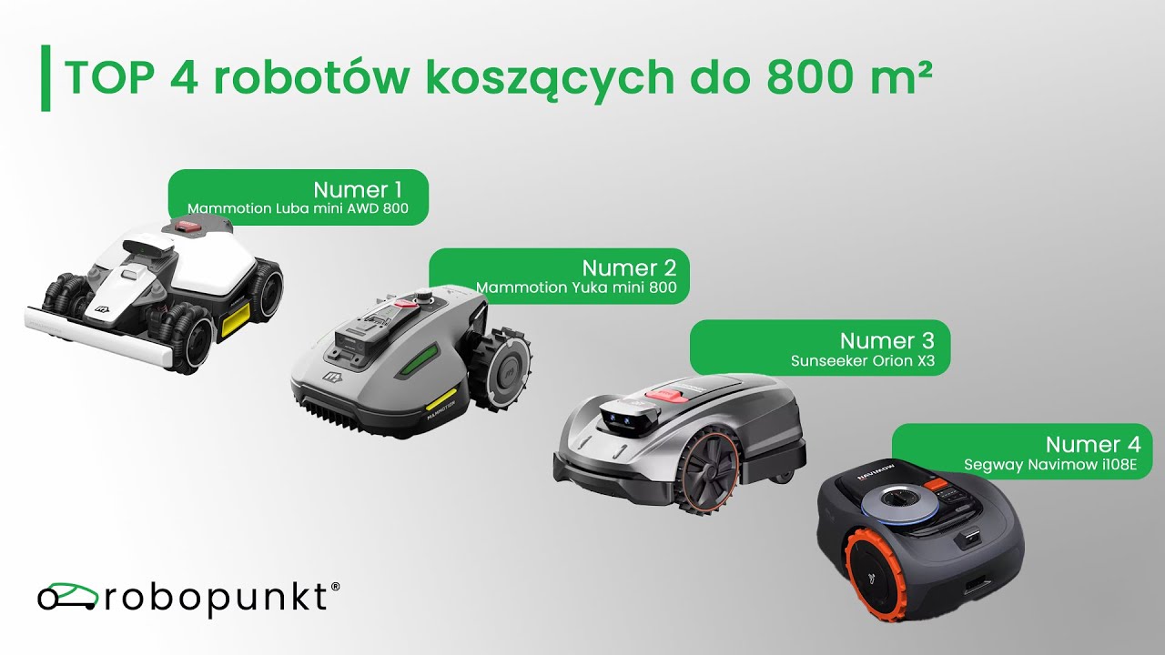 🌱 Jaki robot koszący do 800 m&sup2; wybrać?