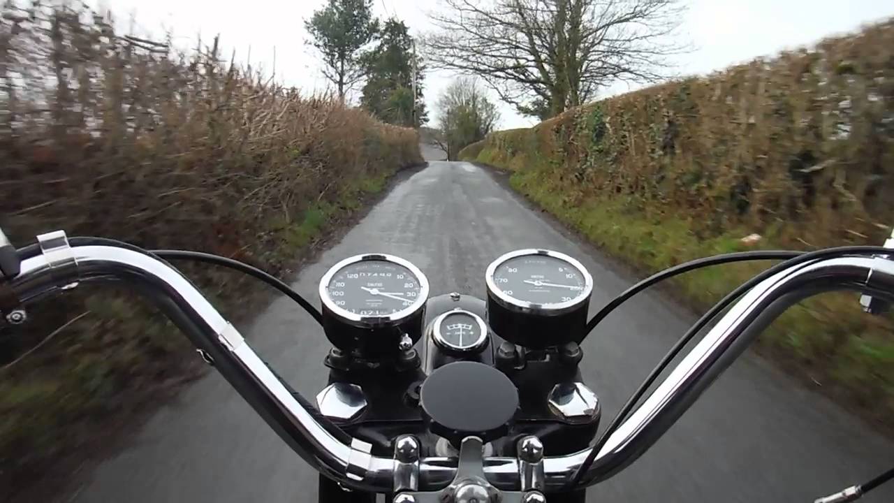 BSA A10 650 test run after top end rebuild by Performance Classics.