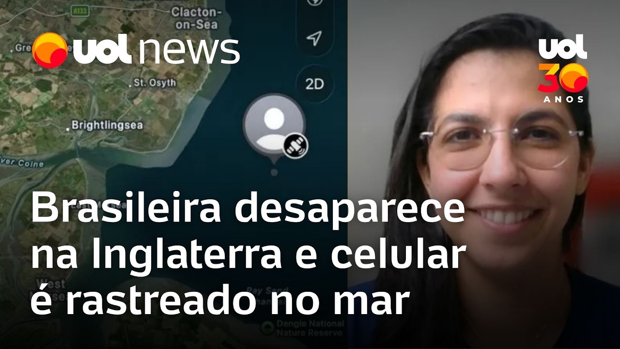 Psicóloga brasileira desaparece na Inglaterra e celular é rastreado no mar; família acompanha buscas