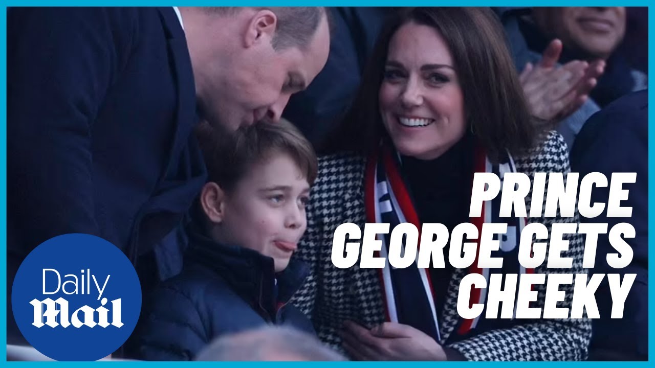 Royal Family: Prince George gets cheeky at rugby game with Prince William and Kate