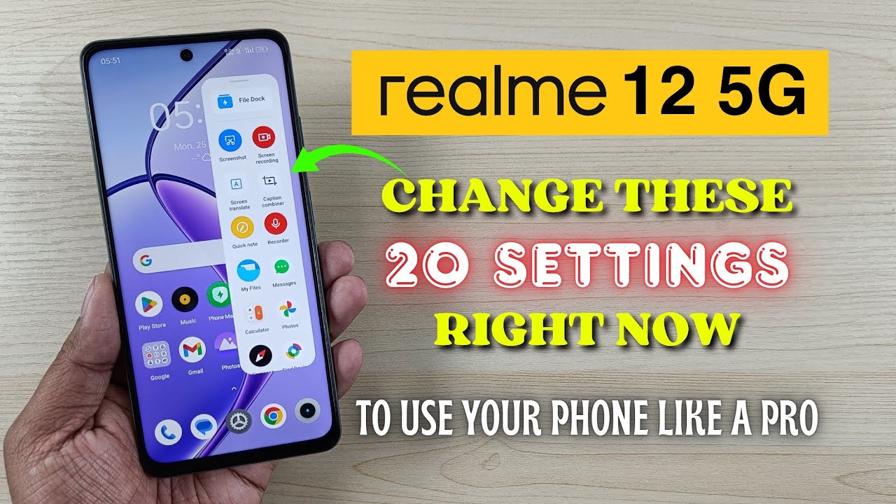 Realme 12 5G: измените эти 20 настроек прямо сейчас