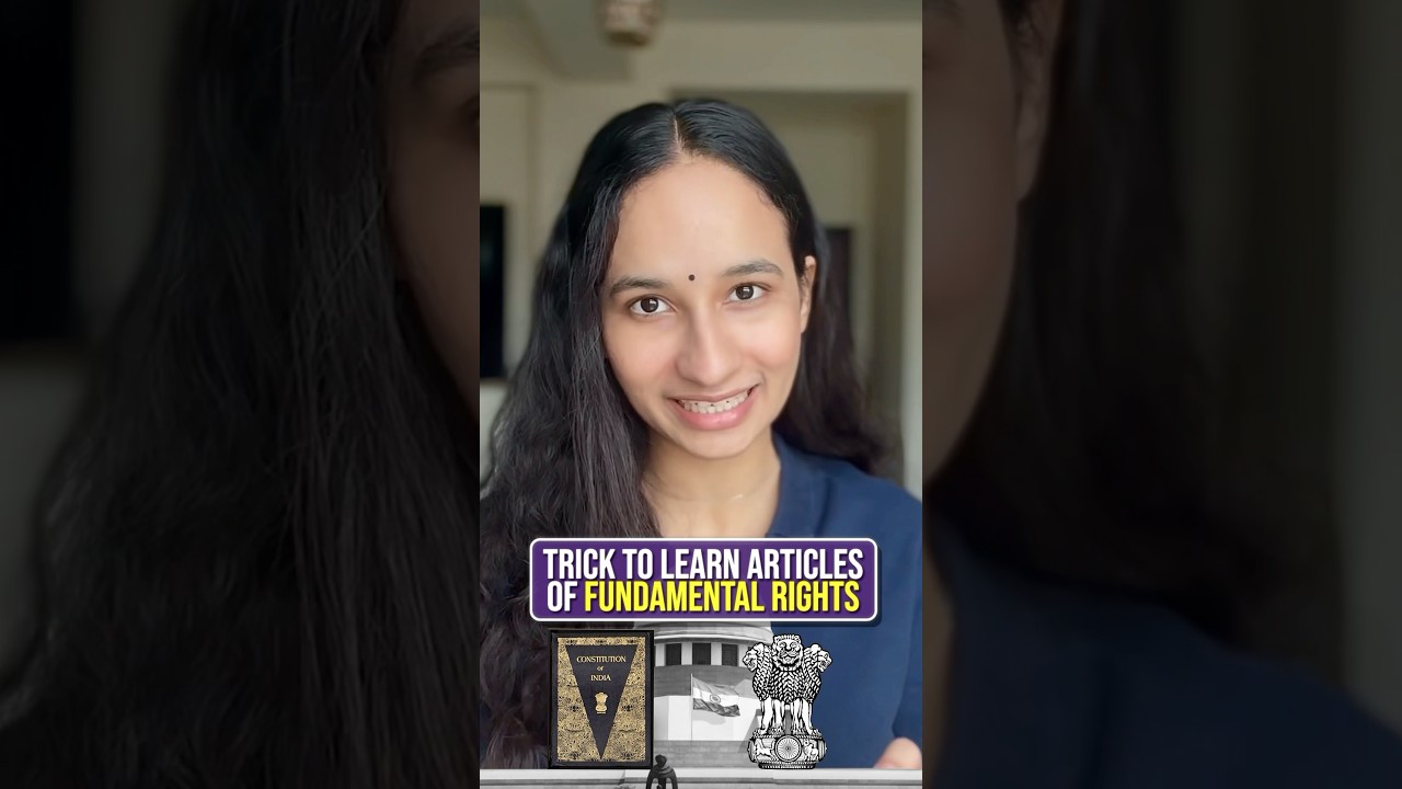 Easy trick to learn FUNDAMENTAL RIGHTS of Indian constitution 🤩