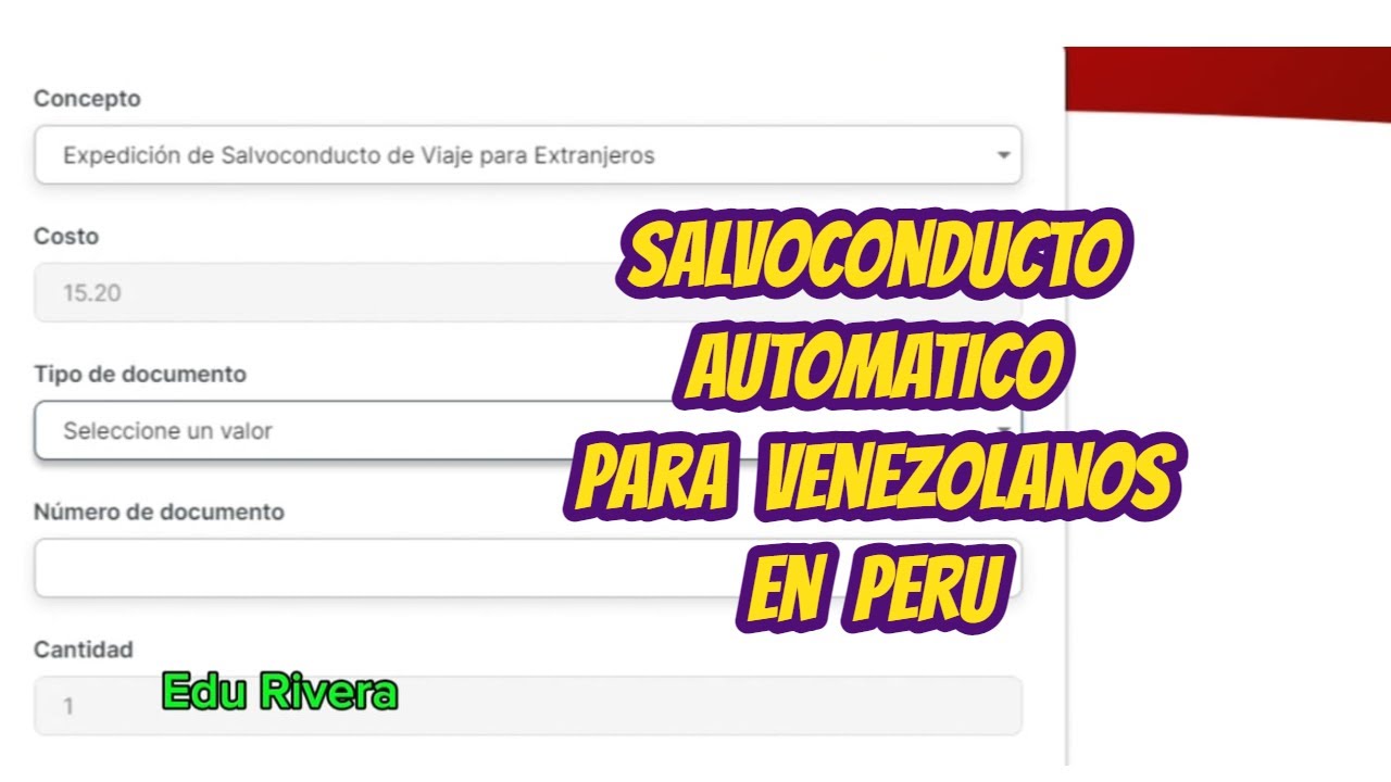 Salvoconducto de Migraciones en reemplazo a pasaporte venezolanos en Perú